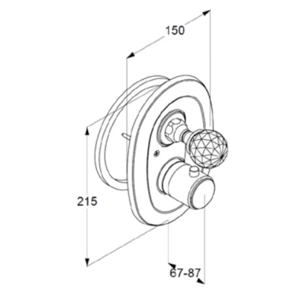 термостат для ванны kludi adlon 5172045g4