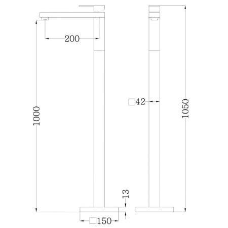 смеситель для раковины abber daheim af8241 хром