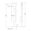 смеситель напольный для ванны abber zeitlos af8915w