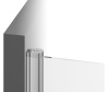 дверь для душевой кабины в нишу ravak chrome csd2-120 0qvgc100z1 transparent, профиль белый