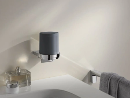 дозатор для мыла keuco collection moll 12752 010101 хром \ антрацит