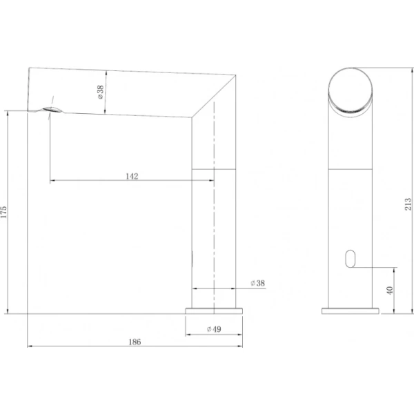 смеситель для раковины abber perfekte 316 af8a101bgs сенсорный, золотой матовый