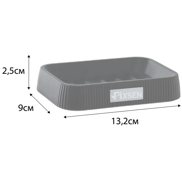 Мыльница Fixsen Black Wood FX-401-4 настольная, черный