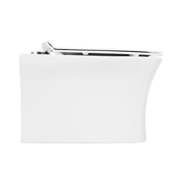унитаз подвесной безободковый belbagno ancona bb1224chr-sm, без сиденья, цвет белый.