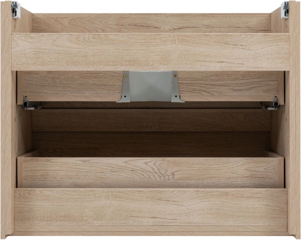 тумба под раковину aquanet милан 00336384 79.6x45.3 см, дуб светлый