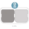 мусорное ведро 2x30л brabantia touch bin bo 221545