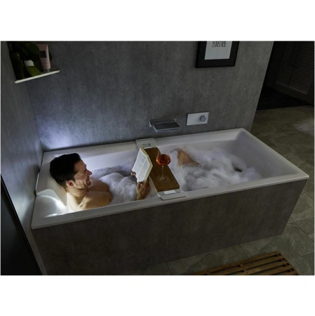 акриловая ванна riho still square 170x75 b100005005 (br0200500k00132) led без гидромассажа