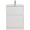 Тумба под раковину BELBAGNO KRAFT39-600/390-2C-PIA-BO, напольная, цвет Bianco Opaco