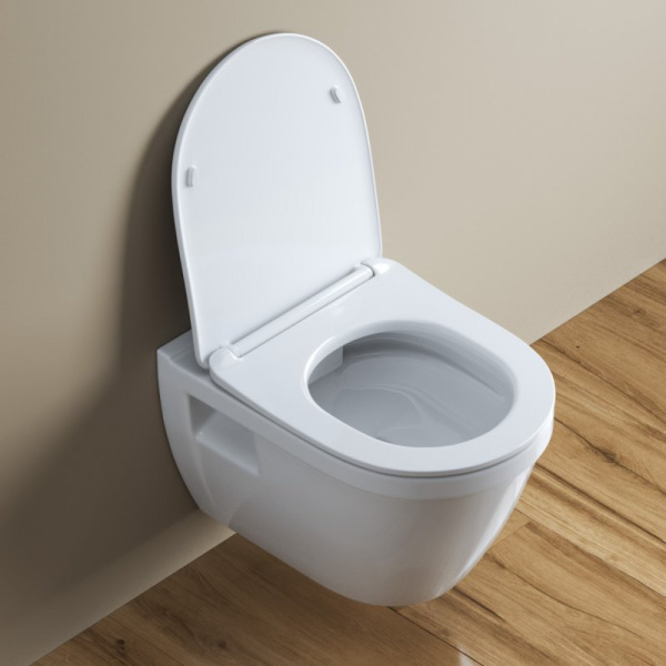 унитаз подвесной belbagno loto bb070chr/sc безободковый, с сиденьем микролифт, цвет белый