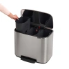 мусорное ведро brabantia bo pedal bin 121128 11 + 11 + 11 л