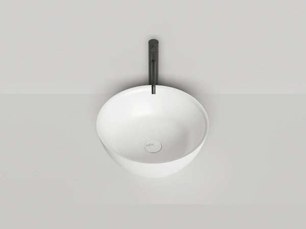 раковина накладная 42.5х42.5 см.salini alda 02 1102110g , s-sense, цвет: белый