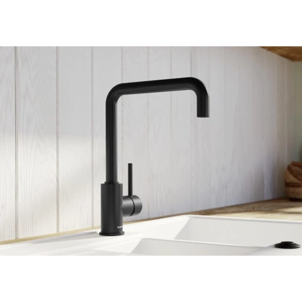 смеситель для кухни blanco mili черный матовый 526780