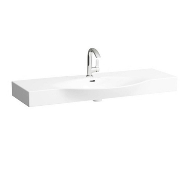 раковина накладная 120x51x11см laufen palace 8.1170.4.000.104.1, цвет: белый