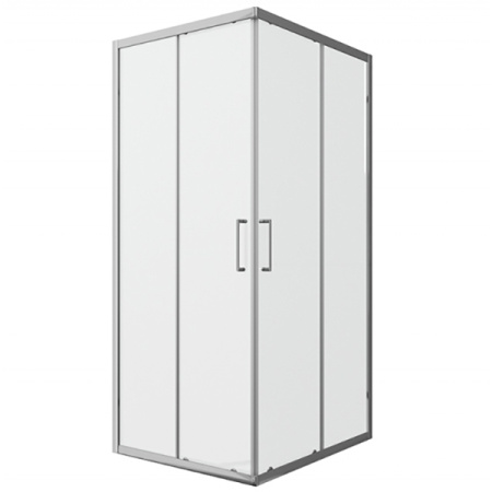 Душевой уголок Bravat Line 90×90 BS090.2202A профиль хром, стекло прозрачное
