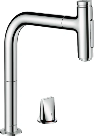 Смеситель для кухни Hansgrohe Metris Select M71 73819000, хром