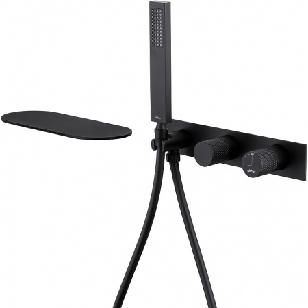 Смеситель для ванны Abber Rund AF8731B, черный матовый