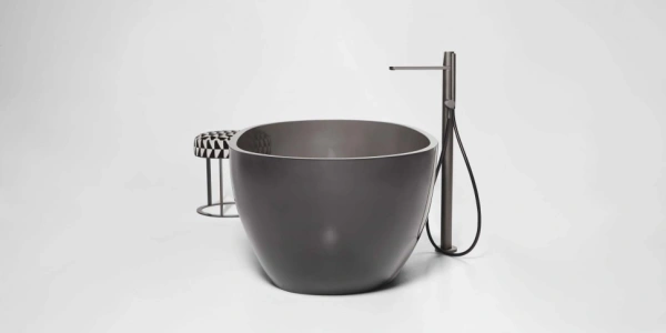 ванна из минерального литья antonio lupi reflex fume_cr 167х86 см
