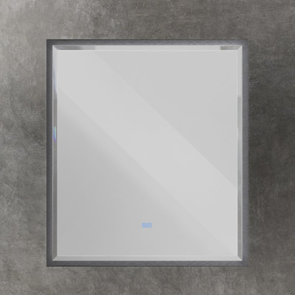зеркало cezares interni 80 czr-spc-int-800-900-led-tch-warm-tit с подсветкой tитан с сенсорным выключателем и подогревом