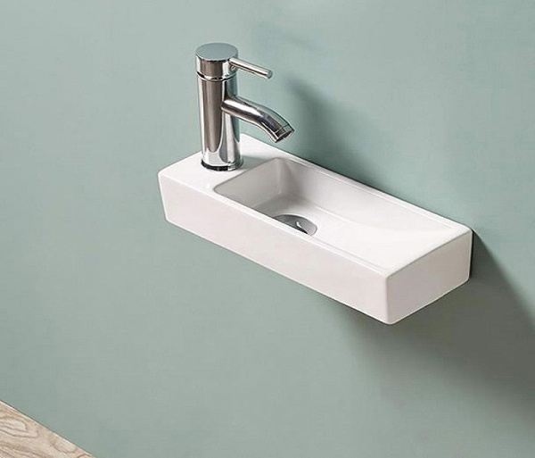 раковина подвесная 38 см ceramalux 9048fr белая