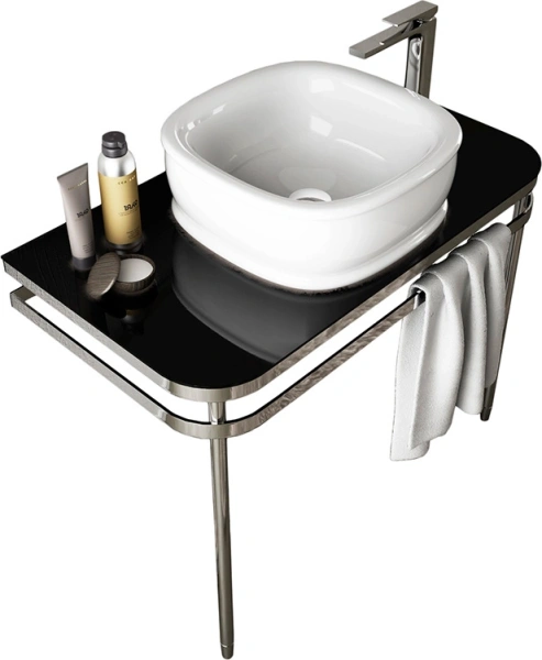 раковина накладная 45 см artceram azuley azl001 01 00, белая