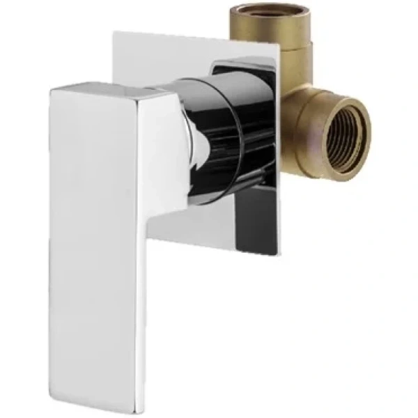 душевой комплект plumberia selection tag kittg01cr 250 мм, со смесителем, хром