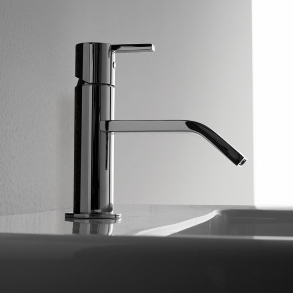 Смеситель для раковины Antonio Lupi Bikappa BK400N Cromo Nero Spazzolato