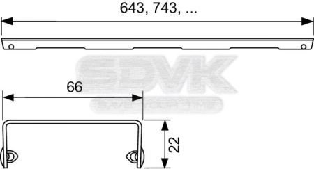 решетка tece tecedrainline "lines" 601520: прямая, нержавеющая сталь, 150 см, глянец