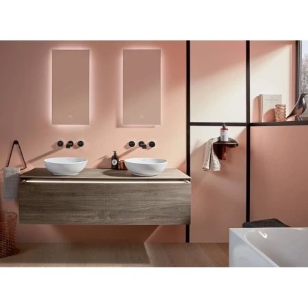раковина villeroy & boch loop & friends 4a450001 накладная, ø38 см, альпийский белый