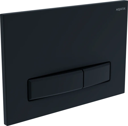 клавиша смыва aquatek slim kdi-0000025 черная матовая