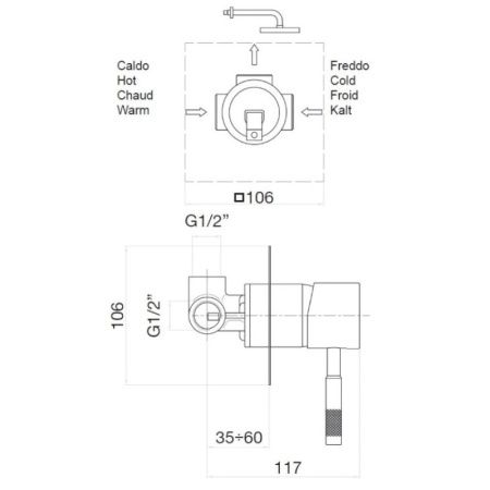 смеситель для душа webert rimini ri880101560