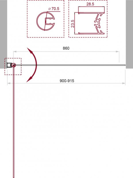 шторка на ванну belbagno uno-v-1-75/150-c-cr профиль хром стекло прозрачное