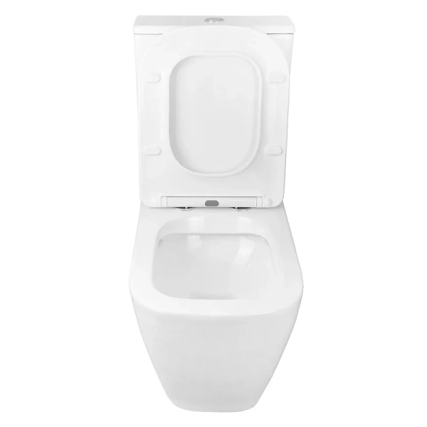 унитаз компакт azario levanto az-1228a напольный, безободковый, с бачком и сиденьем микролифт, 62х38х83 см, белый