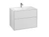 Тумба под раковину 80 см Villeroy & Boch Finion F01000GF белый глянец