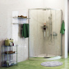 душевой уголок wasserkraft main 90×90 41s01 профиль хром, стекло прозрачное