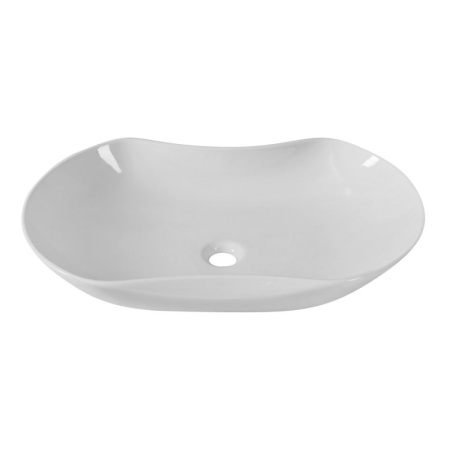 раковина накладная belbagno 66 bb1334, белая