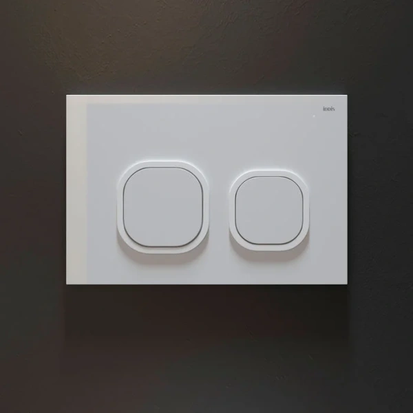 кнопка для инсталляции iddis uniglass ung01gwi77 стекло, цвет белый