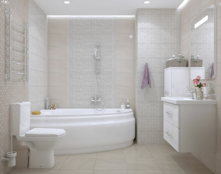 Керамическая плитка Kerama Marazzi Сияние беж структура настенная 25х40 см