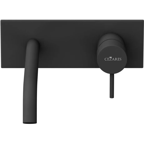 смеситель для раковины cezares leaf leaf-bli1-l-nop черный матовый