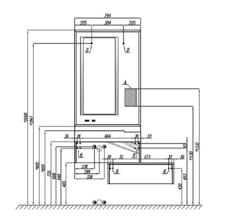 тумба aquaton сакура 80 1a236603skw80 подвесная ольха наварра белый глянец