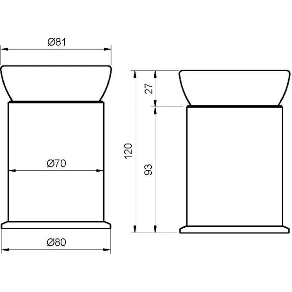 Стакан для зубных щеток Cezares Aphrodite APHRODITE-TUMP-03/24 Золото 24 карат