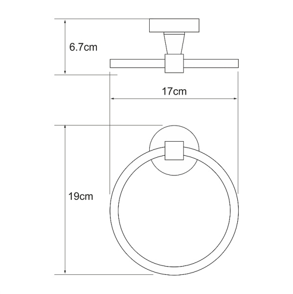 Полотенцедержатель WasserKRAFT Isen K-4060 цвет хром