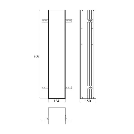 шкафчик для туалета emco asis 9756 110 11 встраиваемый