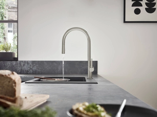 смеситель для кухни hansgrohe talis m54 72800000, хром