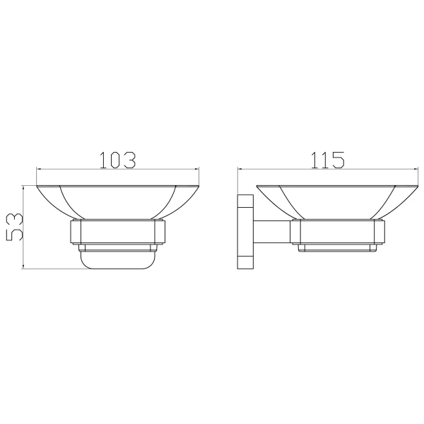 Мыльница Wonzon & Woghand Still WW-6622 хром