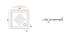 душевой поддон 80×80 catalano versodoccia 18080h600 белый