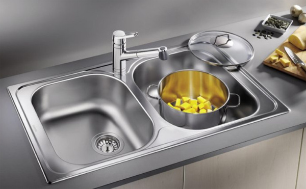 кухонная мойка blanco tipo 8 513459 compact сталь