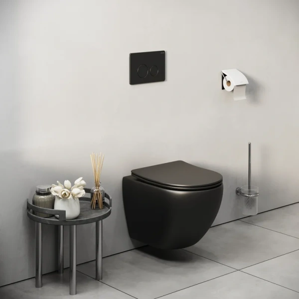 клавиша для инсталляции grossman style 700.k31.05.21m.21m для унитаза, пластик, черная матовая