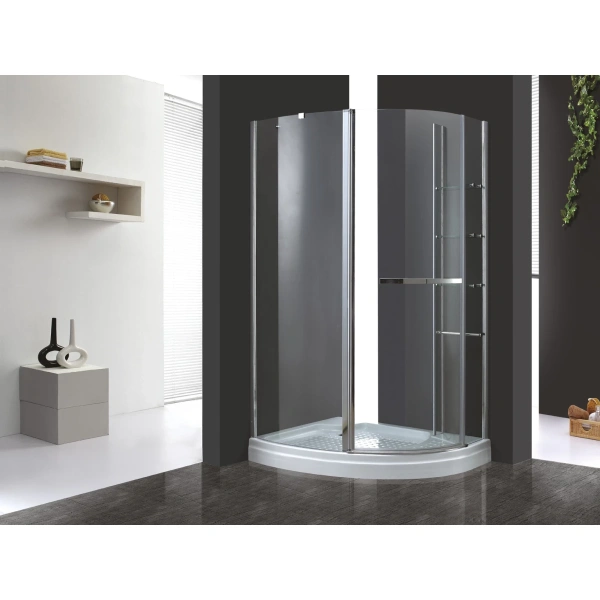 душевой уголок cezares elena 120x90 l elena-w-rh-1-120/90-c-cr-l профиль хром стекло прозрачное