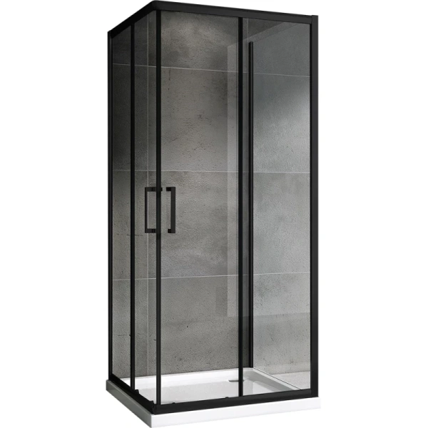 душевой уголок 90x90 см abber schwarzer diamant ag02090b-s90b прозрачное