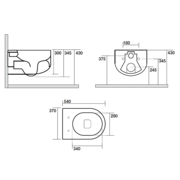 унитаз подвесной безободковый kerasan flo 311101, без сиденья, цвет белый